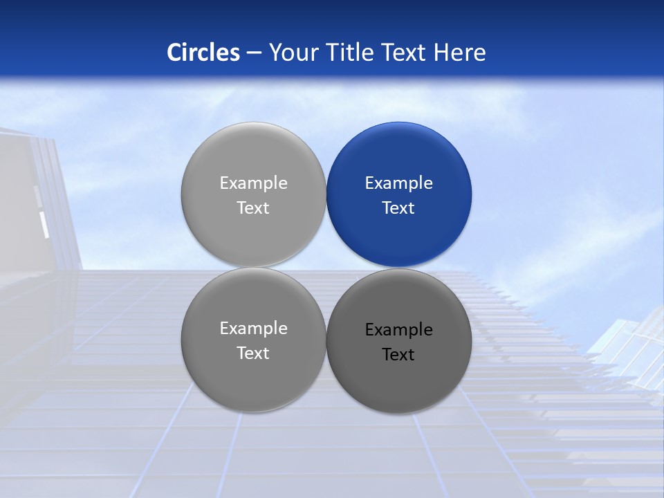 A Picture Of A Building With A Blue Sky In The Background PowerPoint Template