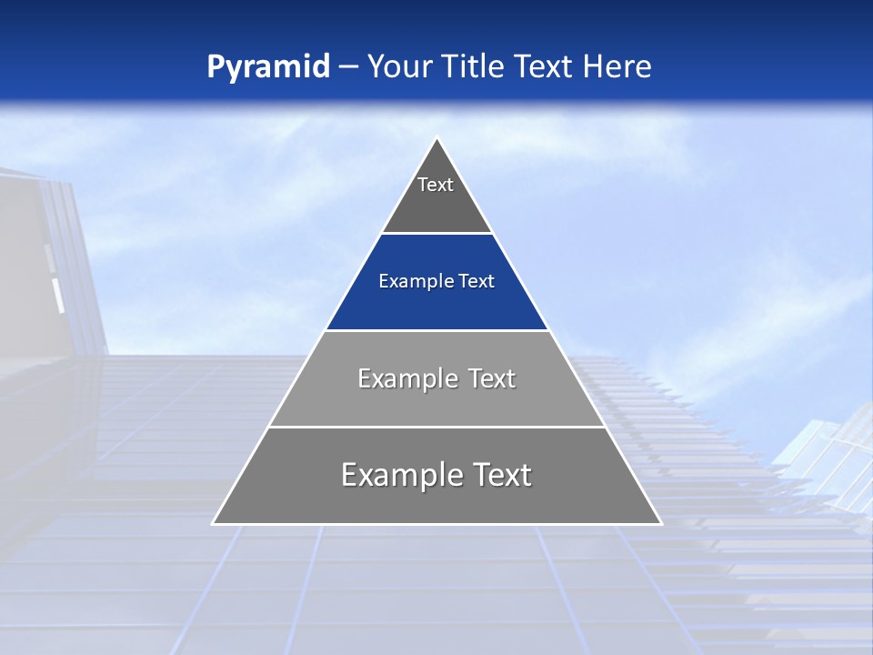 A Picture Of A Building With A Blue Sky In The Background PowerPoint Template