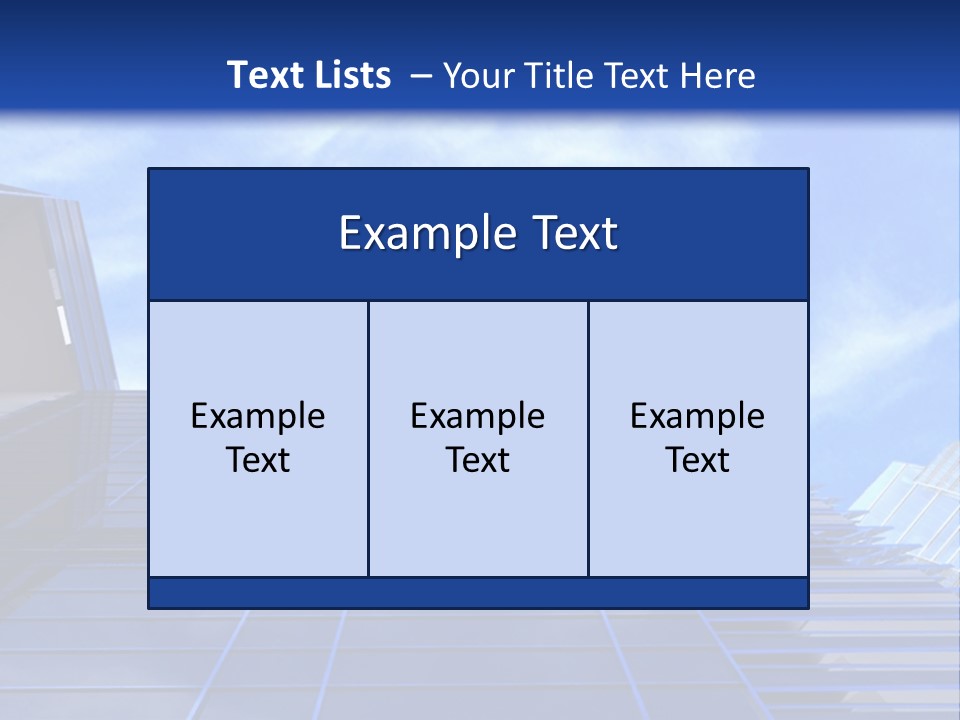 A Picture Of A Building With A Blue Sky In The Background PowerPoint Template