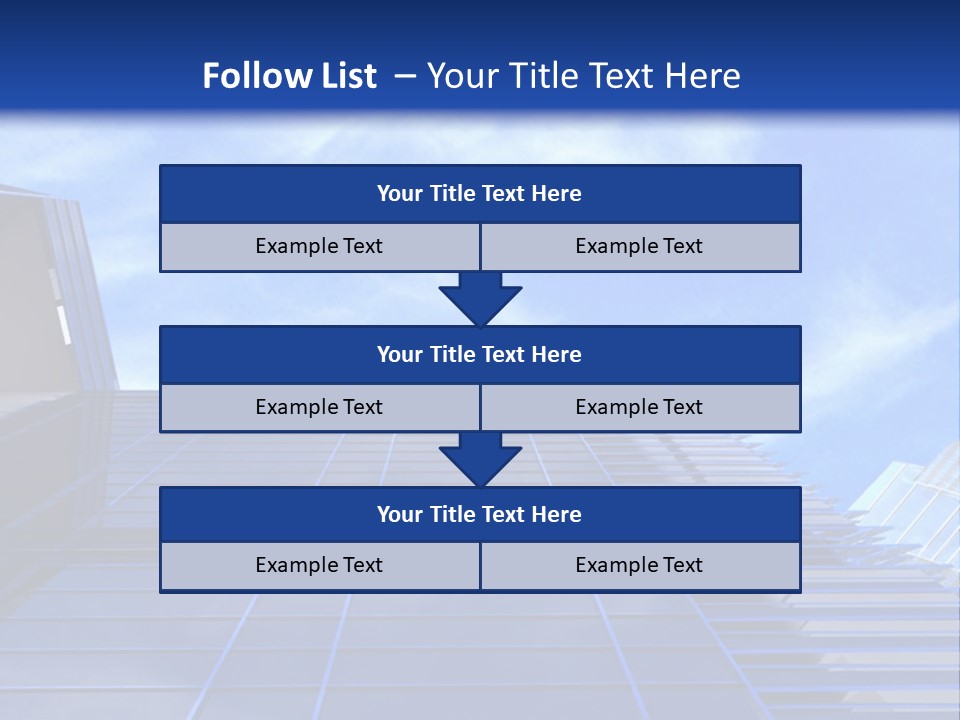 A Picture Of A Building With A Blue Sky In The Background PowerPoint Template