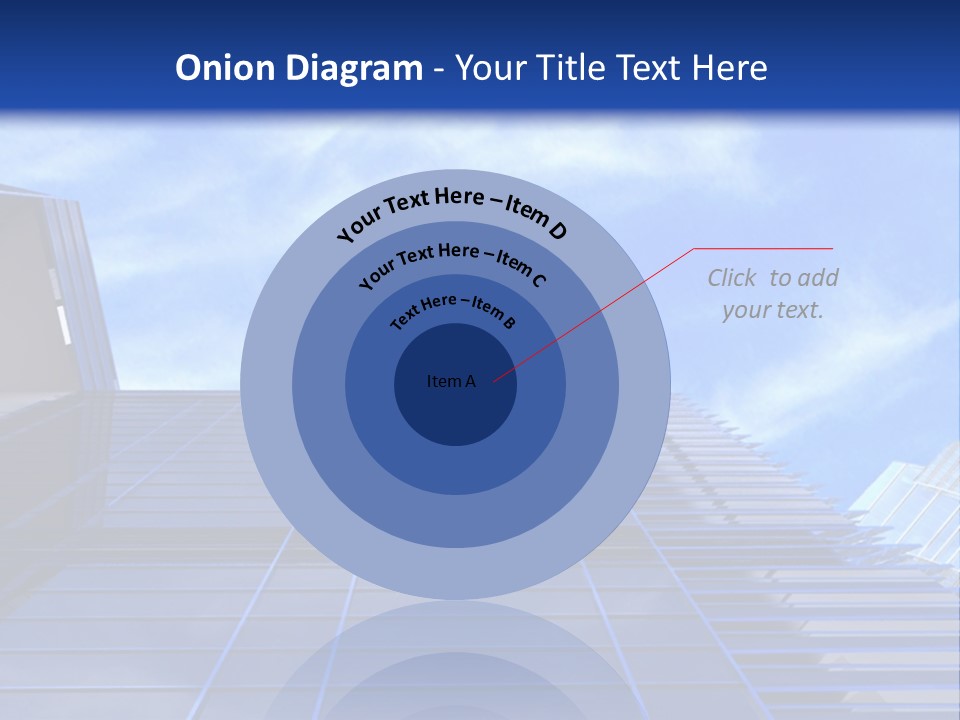 A Picture Of A Building With A Blue Sky In The Background PowerPoint Template