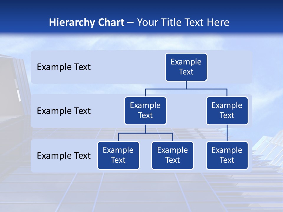 A Picture Of A Building With A Blue Sky In The Background PowerPoint Template