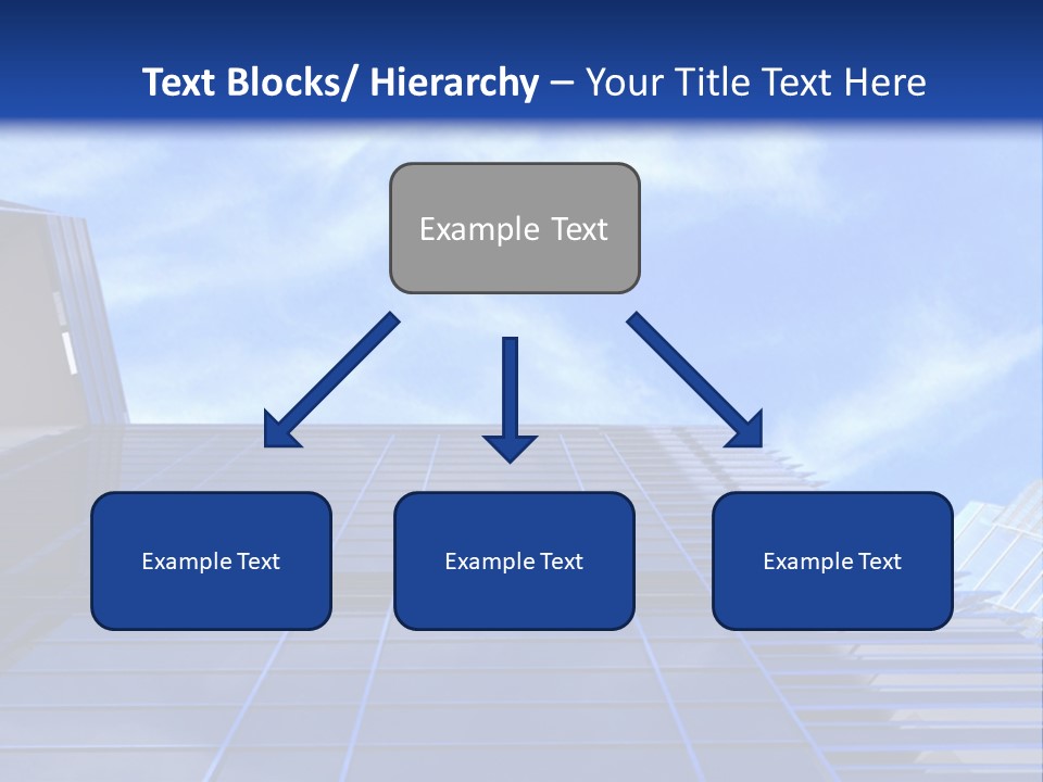 A Picture Of A Building With A Blue Sky In The Background PowerPoint Template