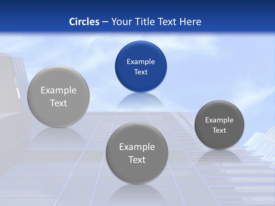 A Picture Of A Building With A Blue Sky In The Background PowerPoint Template