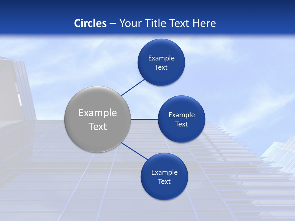 A Picture Of A Building With A Blue Sky In The Background PowerPoint Template