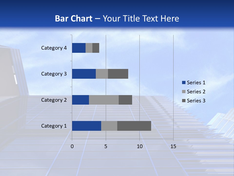 A Picture Of A Building With A Blue Sky In The Background PowerPoint Template