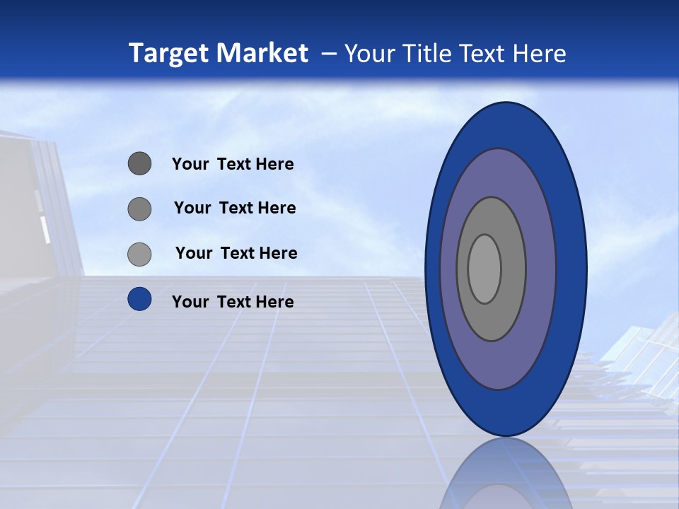 A Picture Of A Building With A Blue Sky In The Background PowerPoint Template