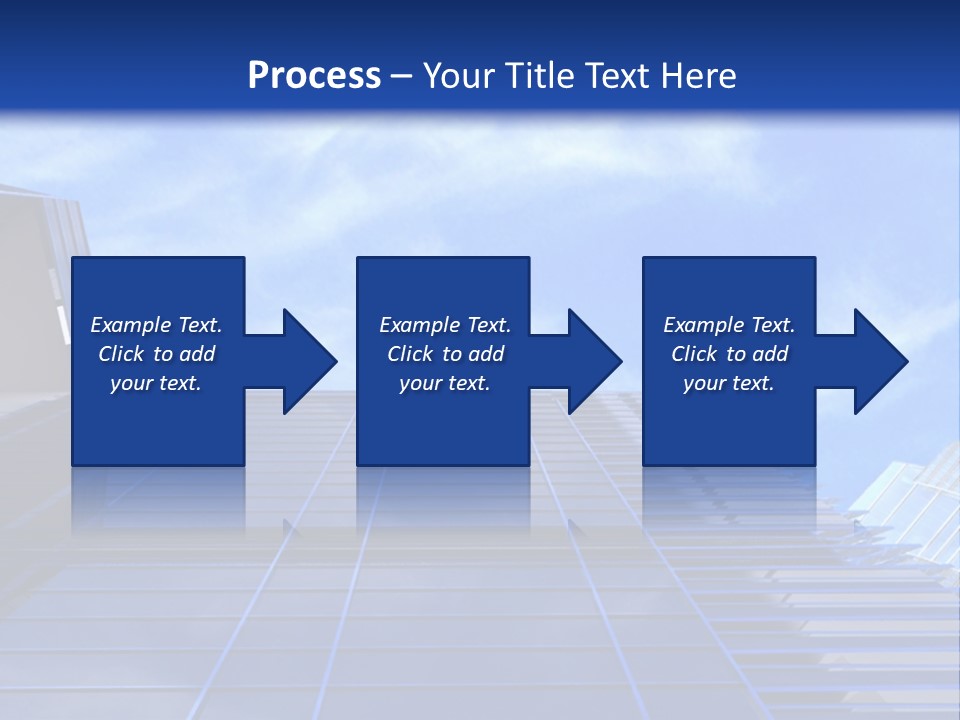 A Picture Of A Building With A Blue Sky In The Background PowerPoint Template