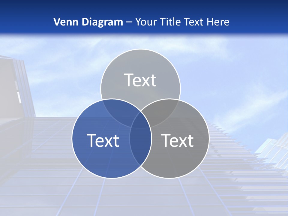 A Picture Of A Building With A Blue Sky In The Background PowerPoint Template