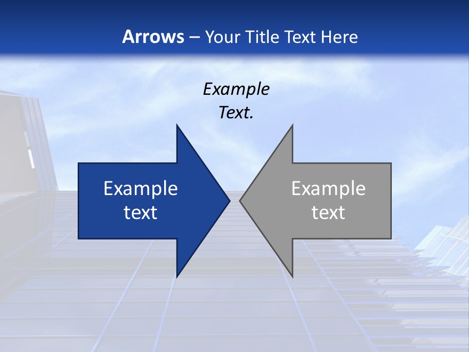 A Picture Of A Building With A Blue Sky In The Background PowerPoint Template