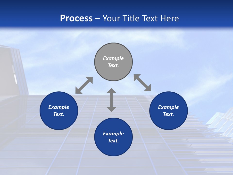 A Picture Of A Building With A Blue Sky In The Background PowerPoint Template