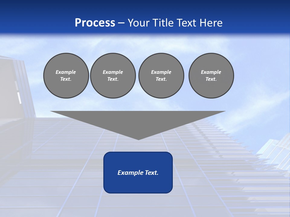 A Picture Of A Building With A Blue Sky In The Background PowerPoint Template