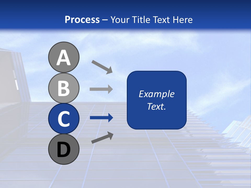 A Picture Of A Building With A Blue Sky In The Background PowerPoint Template