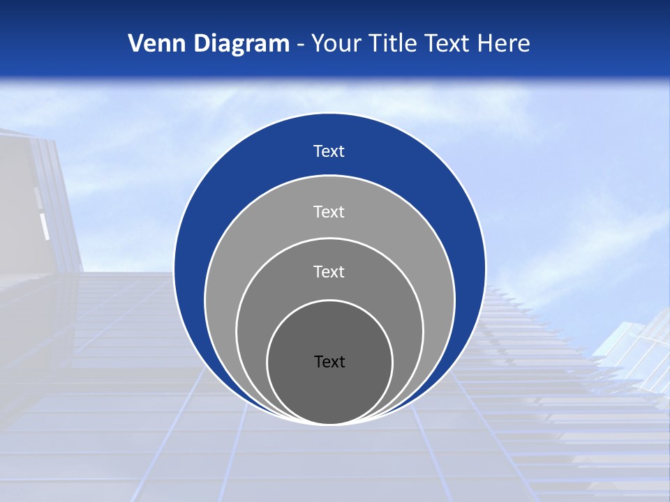 A Picture Of A Building With A Blue Sky In The Background PowerPoint Template
