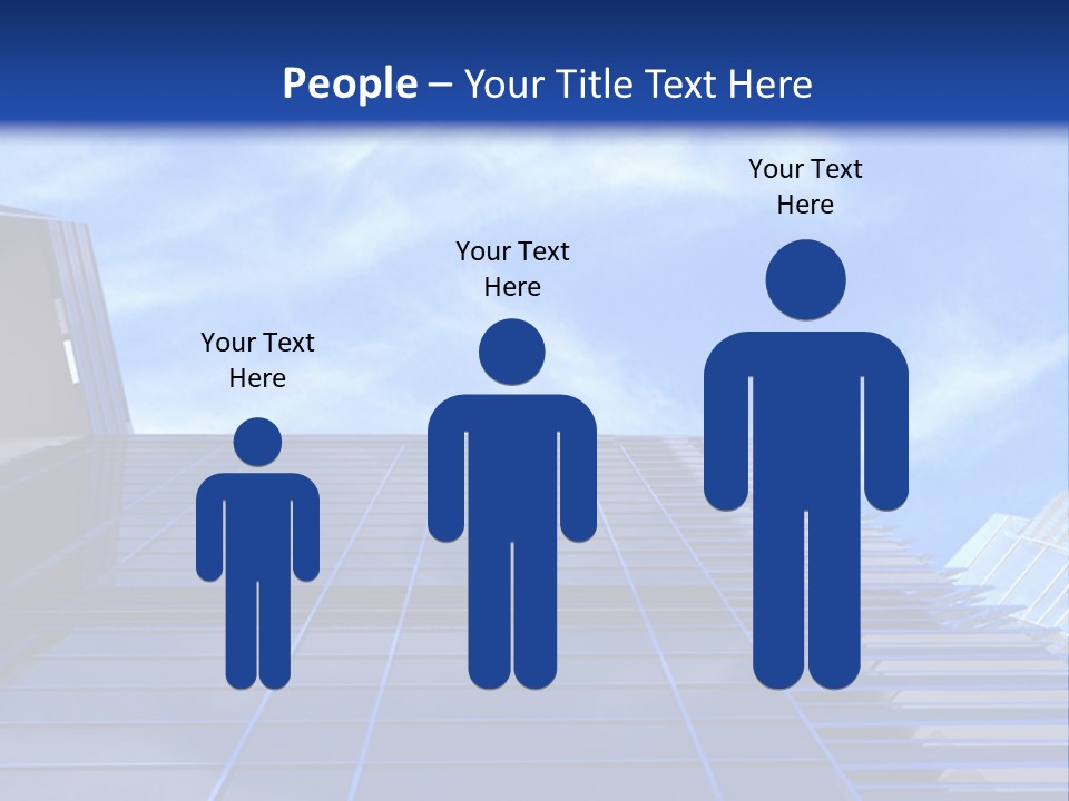 A Picture Of A Building With A Blue Sky In The Background PowerPoint Template