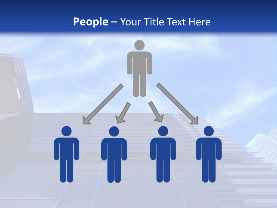 A Picture Of A Building With A Blue Sky In The Background PowerPoint Template