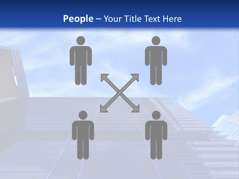 A Picture Of A Building With A Blue Sky In The Background PowerPoint Template