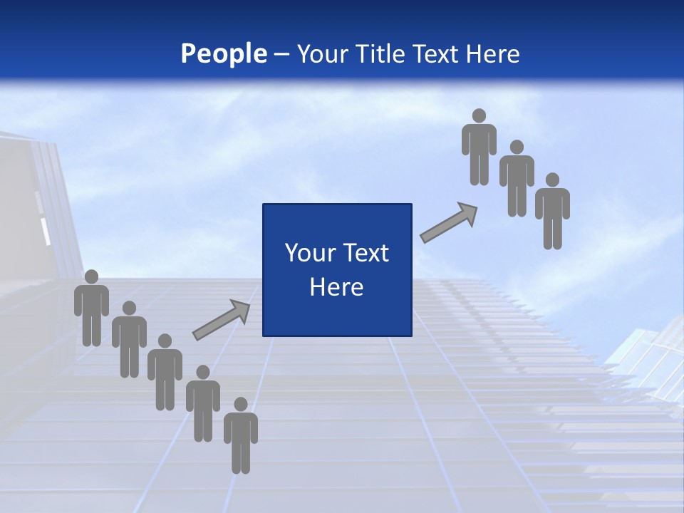 A Picture Of A Building With A Blue Sky In The Background PowerPoint Template