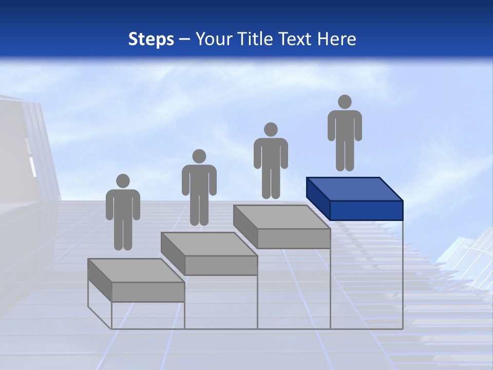 A Picture Of A Building With A Blue Sky In The Background PowerPoint Template