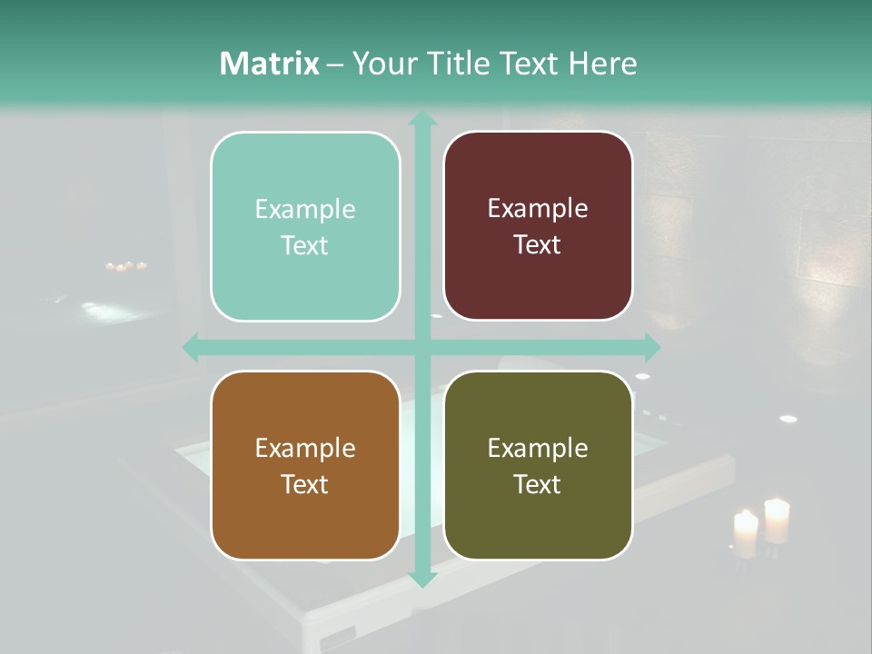 A Spa Room With A Jacuzzi Tub And Two Chairs PowerPoint Template