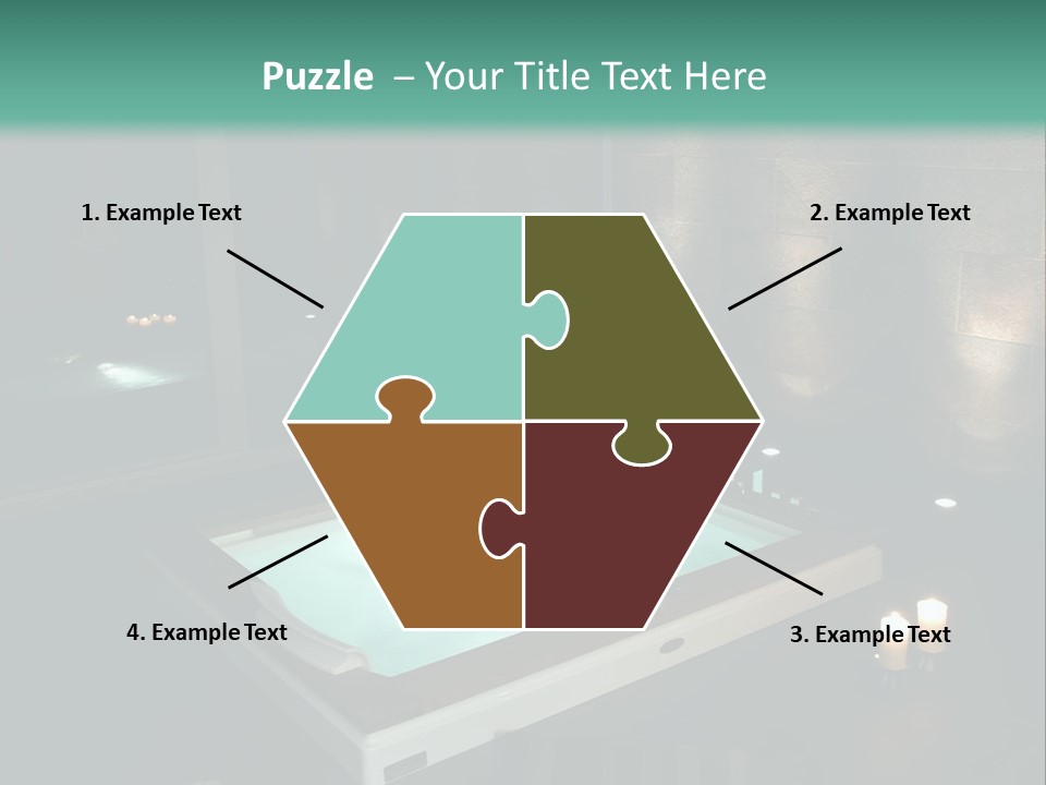 A Spa Room With A Jacuzzi Tub And Two Chairs PowerPoint Template