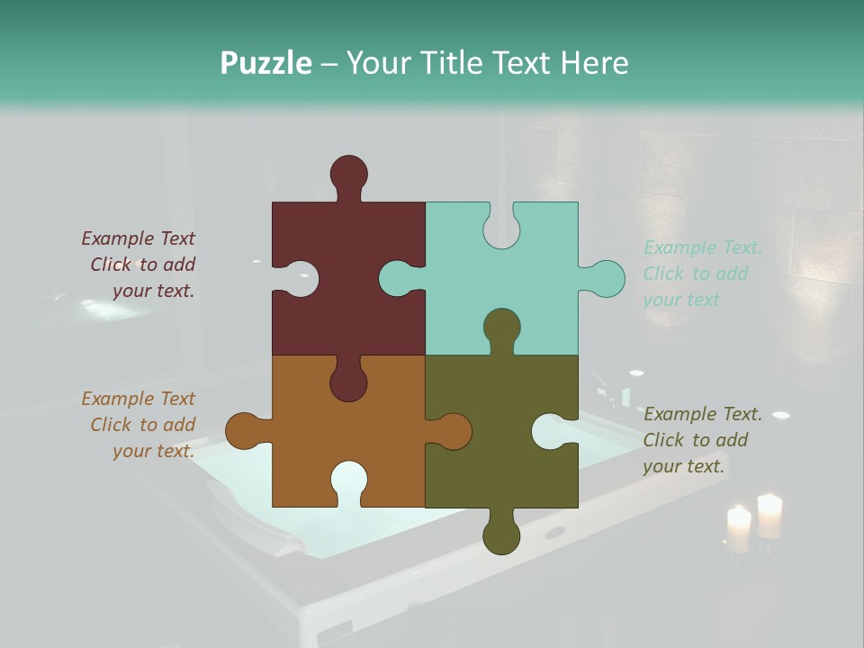 A Spa Room With A Jacuzzi Tub And Two Chairs PowerPoint Template