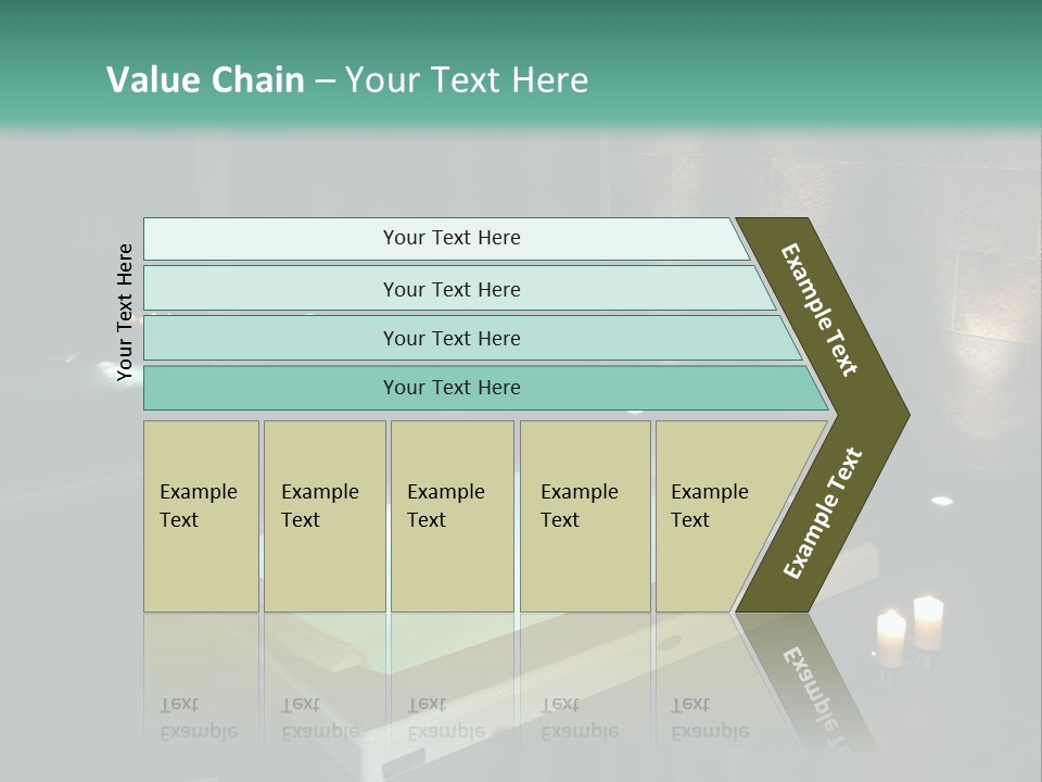 A Spa Room With A Jacuzzi Tub And Two Chairs PowerPoint Template