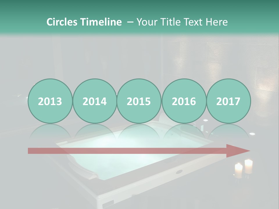 A Spa Room With A Jacuzzi Tub And Two Chairs PowerPoint Template