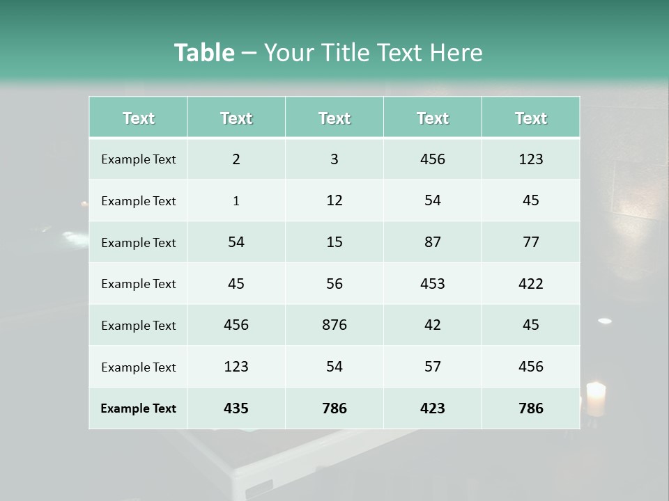A Spa Room With A Jacuzzi Tub And Two Chairs PowerPoint Template