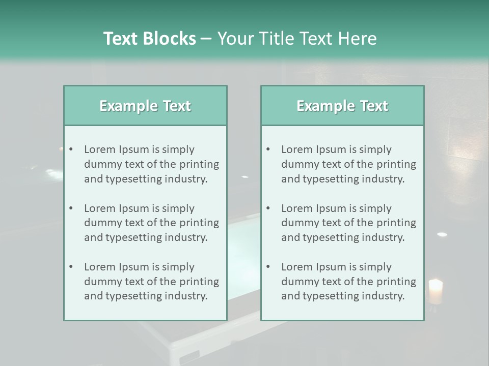 A Spa Room With A Jacuzzi Tub And Two Chairs PowerPoint Template