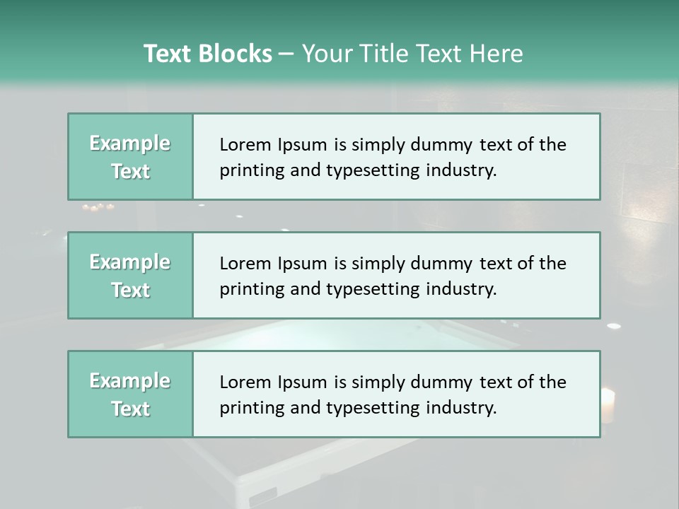 A Spa Room With A Jacuzzi Tub And Two Chairs PowerPoint Template