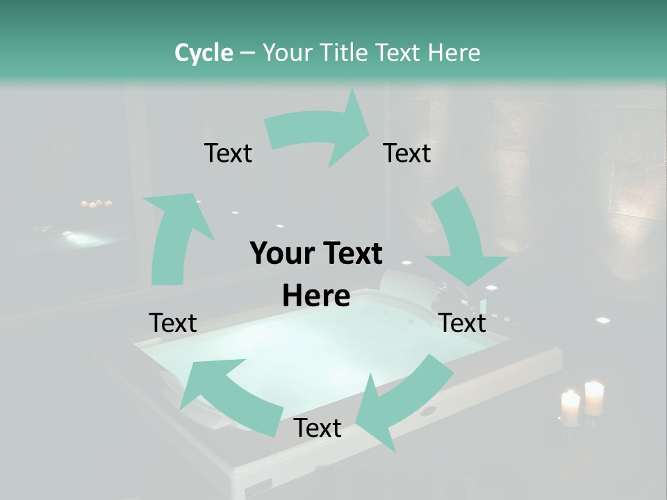 A Spa Room With A Jacuzzi Tub And Two Chairs PowerPoint Template