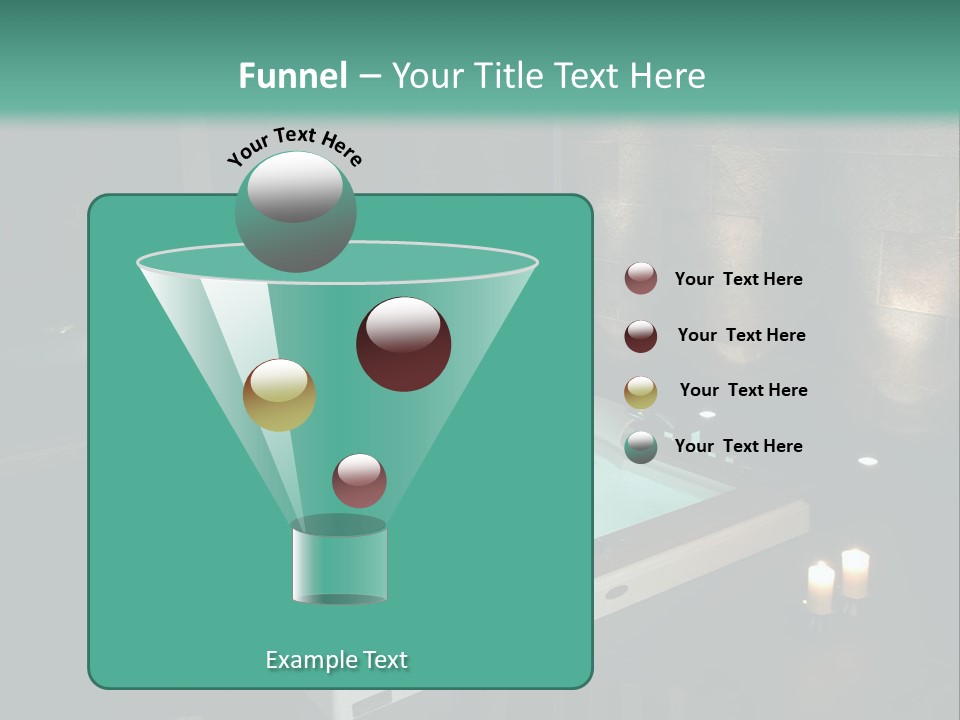 A Spa Room With A Jacuzzi Tub And Two Chairs PowerPoint Template