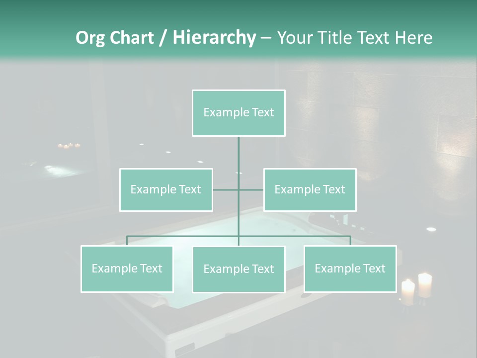 A Spa Room With A Jacuzzi Tub And Two Chairs PowerPoint Template