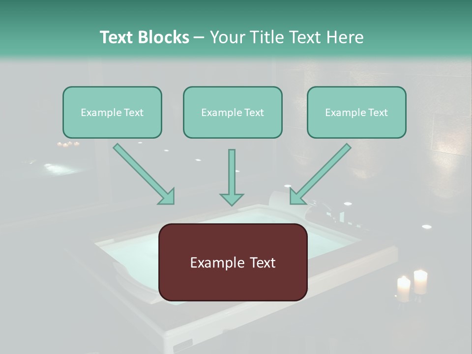 A Spa Room With A Jacuzzi Tub And Two Chairs PowerPoint Template