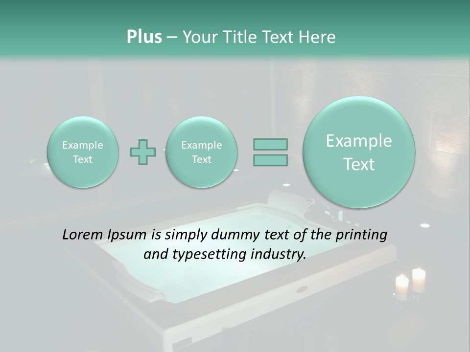 A Spa Room With A Jacuzzi Tub And Two Chairs PowerPoint Template