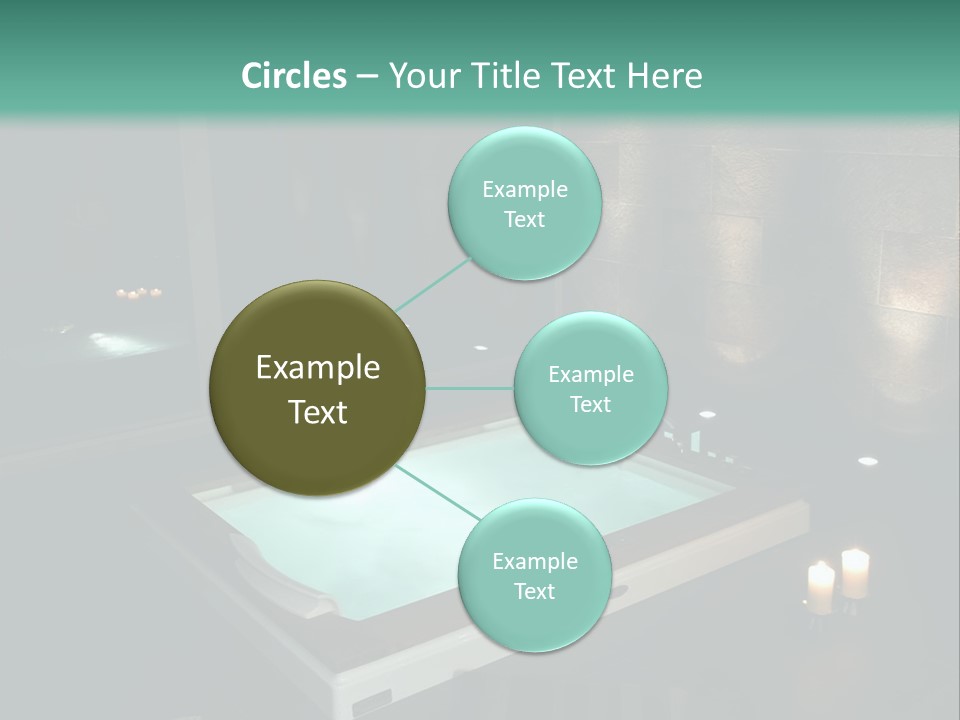 A Spa Room With A Jacuzzi Tub And Two Chairs PowerPoint Template