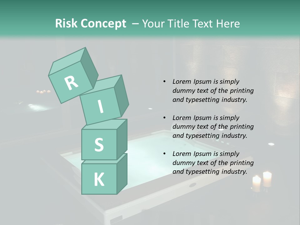 A Spa Room With A Jacuzzi Tub And Two Chairs PowerPoint Template