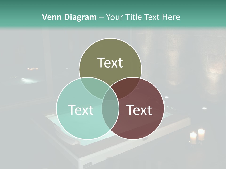 A Spa Room With A Jacuzzi Tub And Two Chairs PowerPoint Template