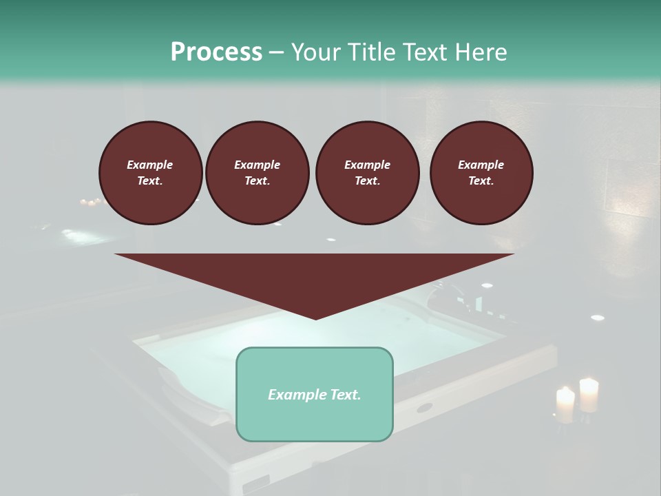 A Spa Room With A Jacuzzi Tub And Two Chairs PowerPoint Template