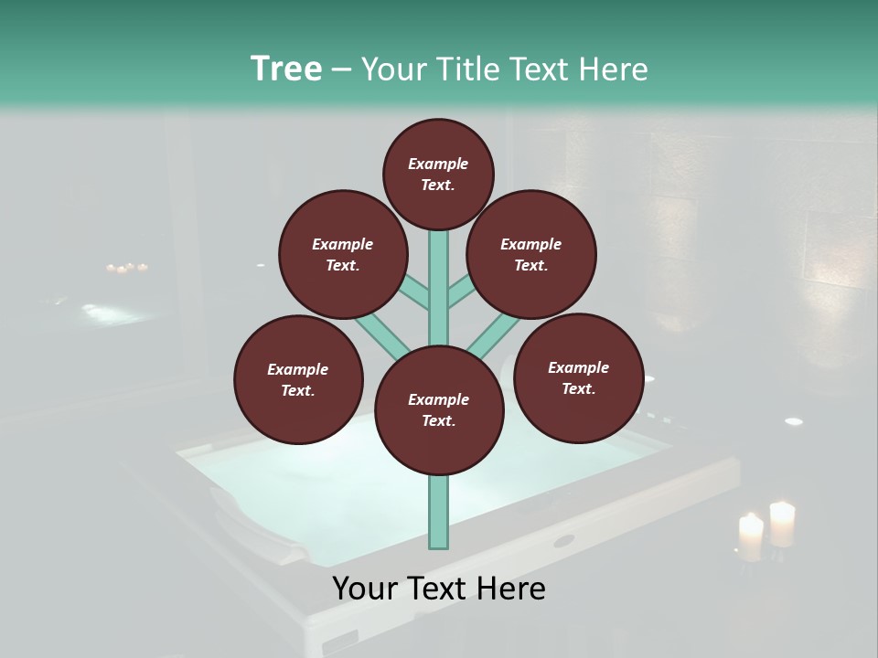 A Spa Room With A Jacuzzi Tub And Two Chairs PowerPoint Template