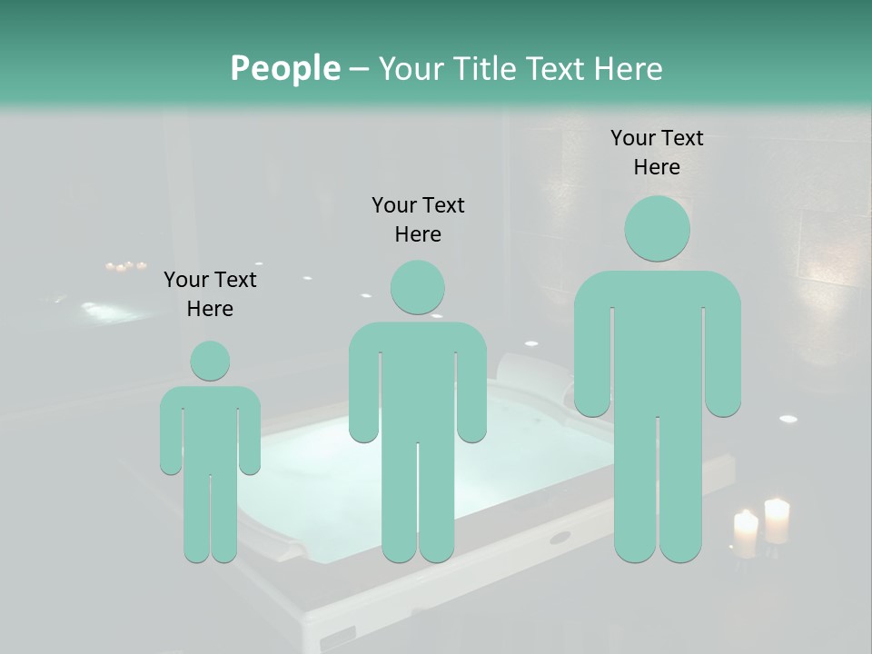 A Spa Room With A Jacuzzi Tub And Two Chairs PowerPoint Template