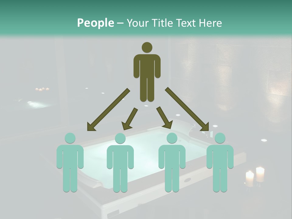 A Spa Room With A Jacuzzi Tub And Two Chairs PowerPoint Template