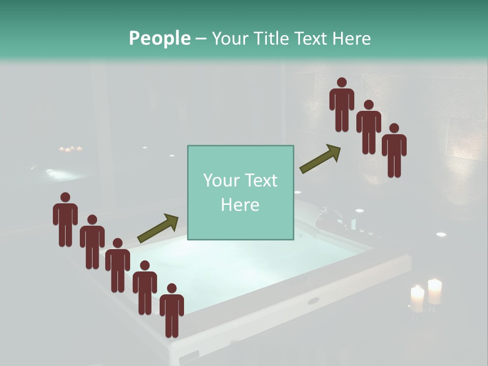 A Spa Room With A Jacuzzi Tub And Two Chairs PowerPoint Template