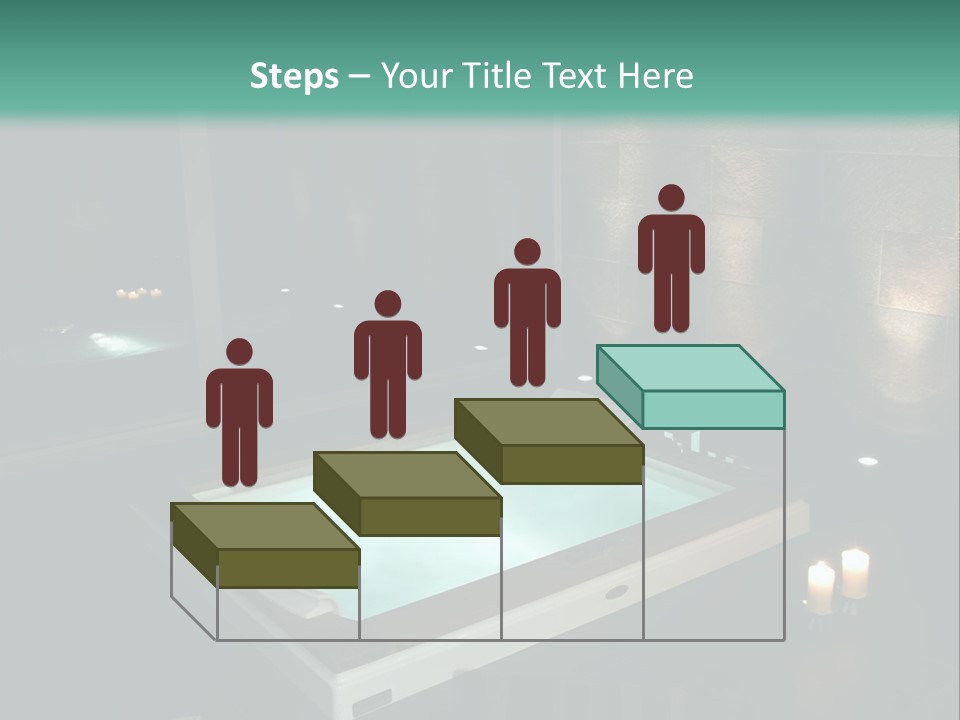 A Spa Room With A Jacuzzi Tub And Two Chairs PowerPoint Template