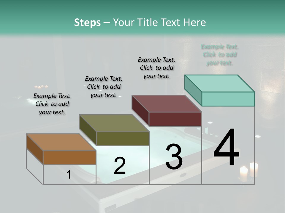 A Spa Room With A Jacuzzi Tub And Two Chairs PowerPoint Template