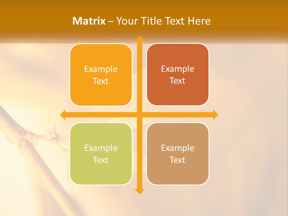 A Yellow Leaf Powerpoint Template Is Shown PowerPoint Template