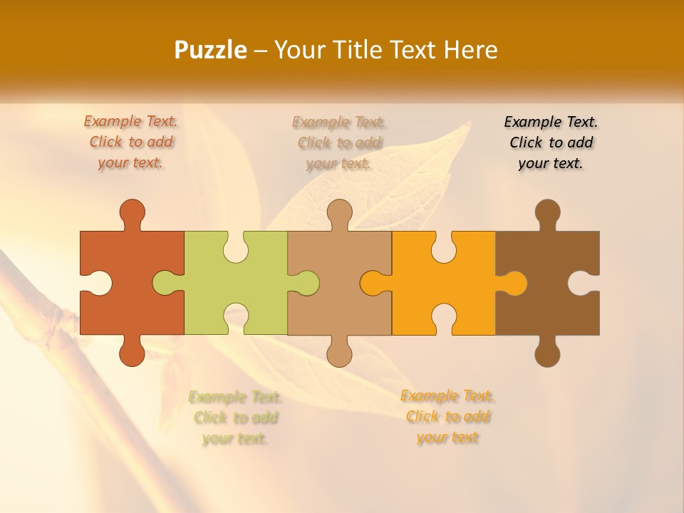A Yellow Leaf Powerpoint Template Is Shown PowerPoint Template
