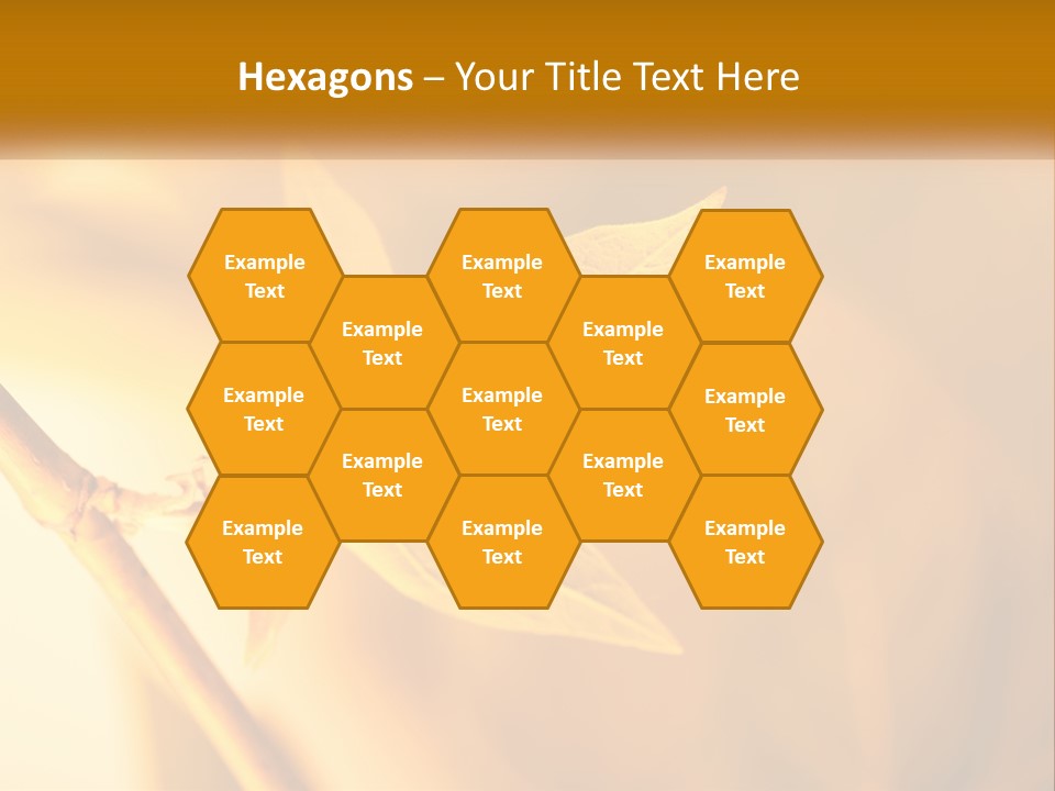 A Yellow Leaf Powerpoint Template Is Shown PowerPoint Template