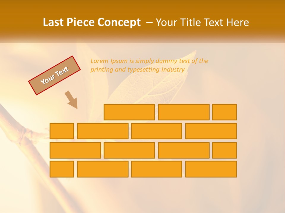 A Yellow Leaf Powerpoint Template Is Shown PowerPoint Template